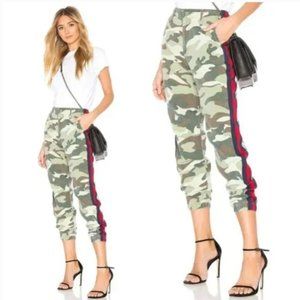 Mother The No Zip Misfit Pant High Rise Crop Camo 25